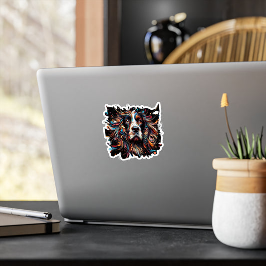 Springer Spaniel Styled Vinyl Kiss-Cut Stickers