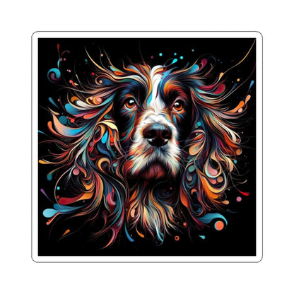 Springer Spaniel Styled Kiss-Cut Stickers