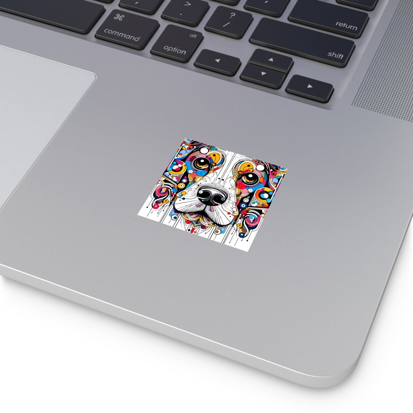 Springer Spaniel Style Square Vinyl Stickers