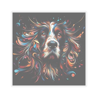 Springer Spaniel Styled Kiss-Cut Stickers