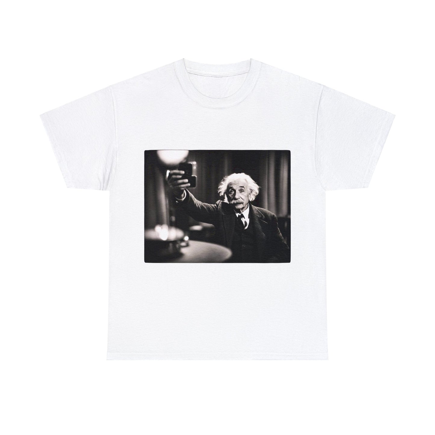 Einstein Selfie Styled Unisex Heavy Cotton Tee