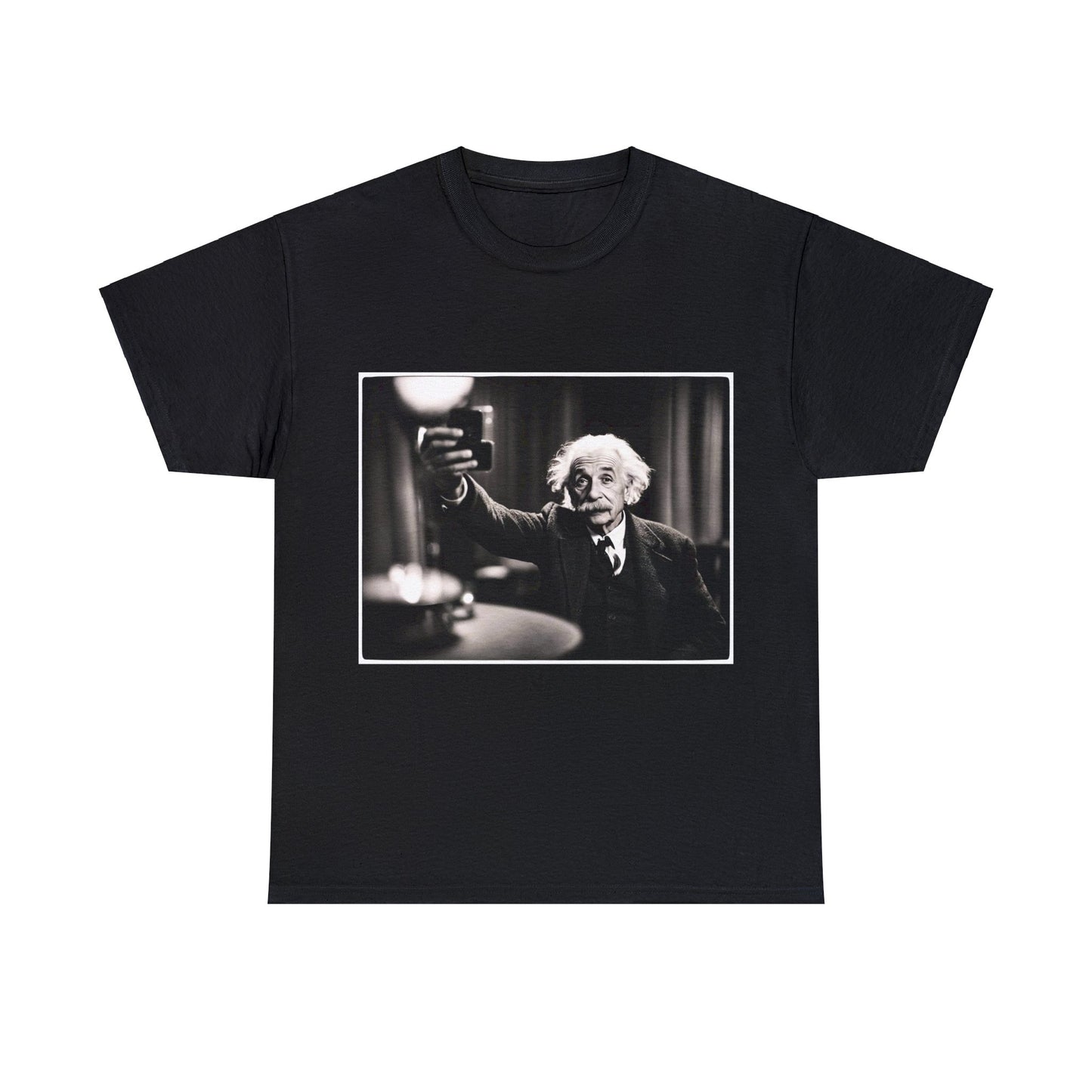 Einstein Selfie Styled Unisex Heavy Cotton Tee