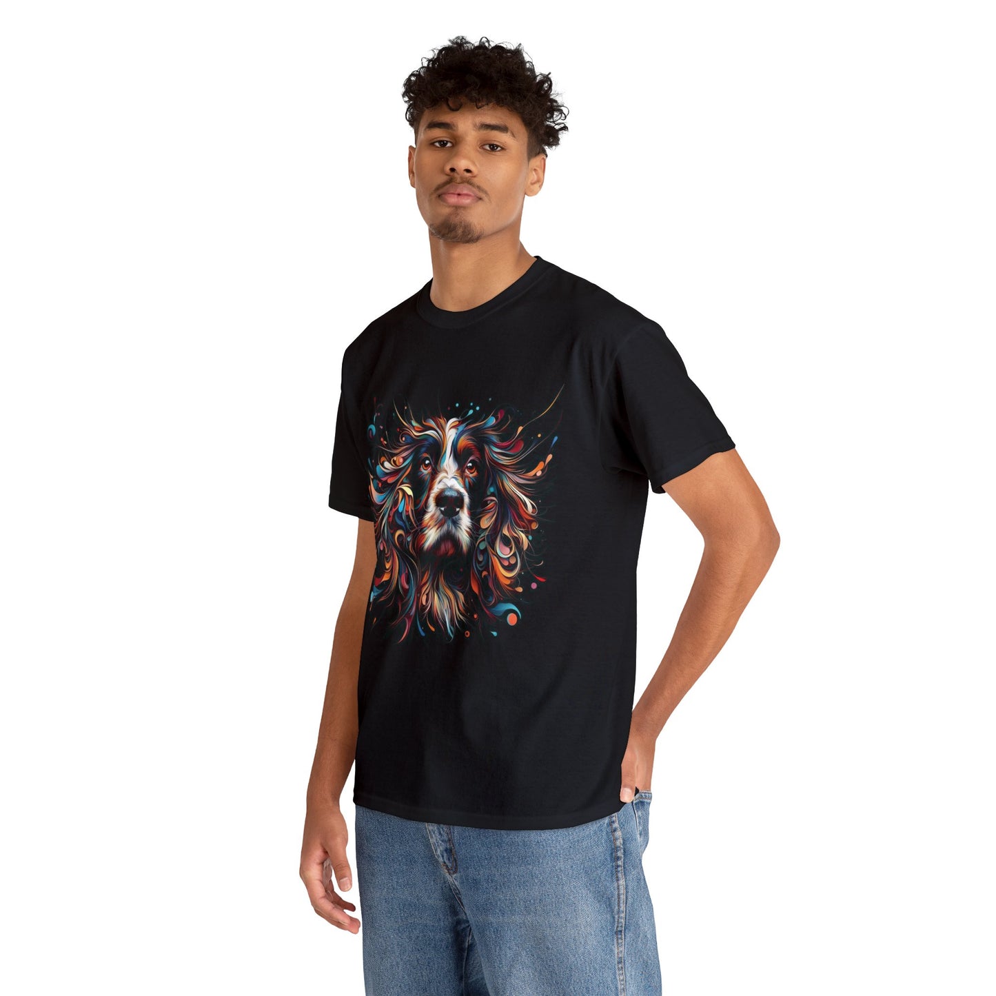 Springer Spaniel Styled Unisex Heavy Cotton Tee