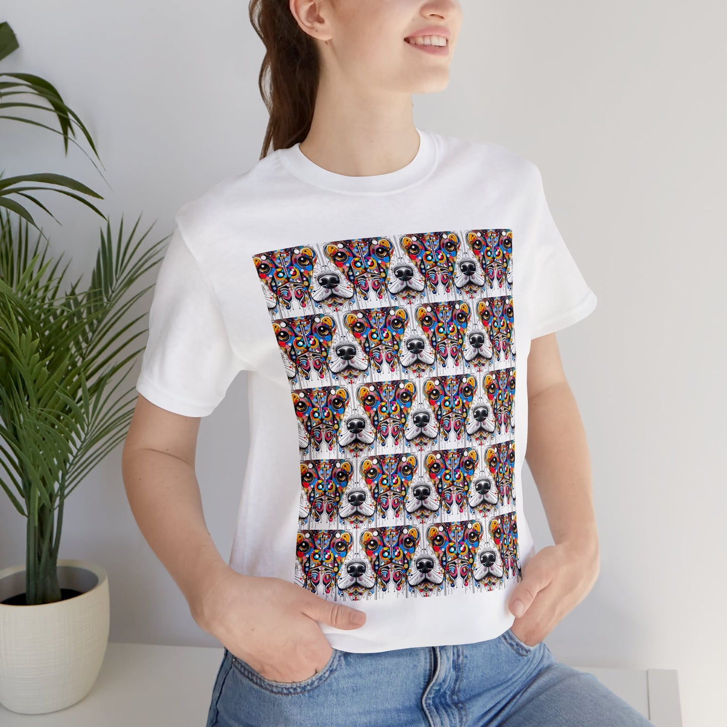 Springer Spaniel Styled Unisex Jersey Short Sleeve Tee